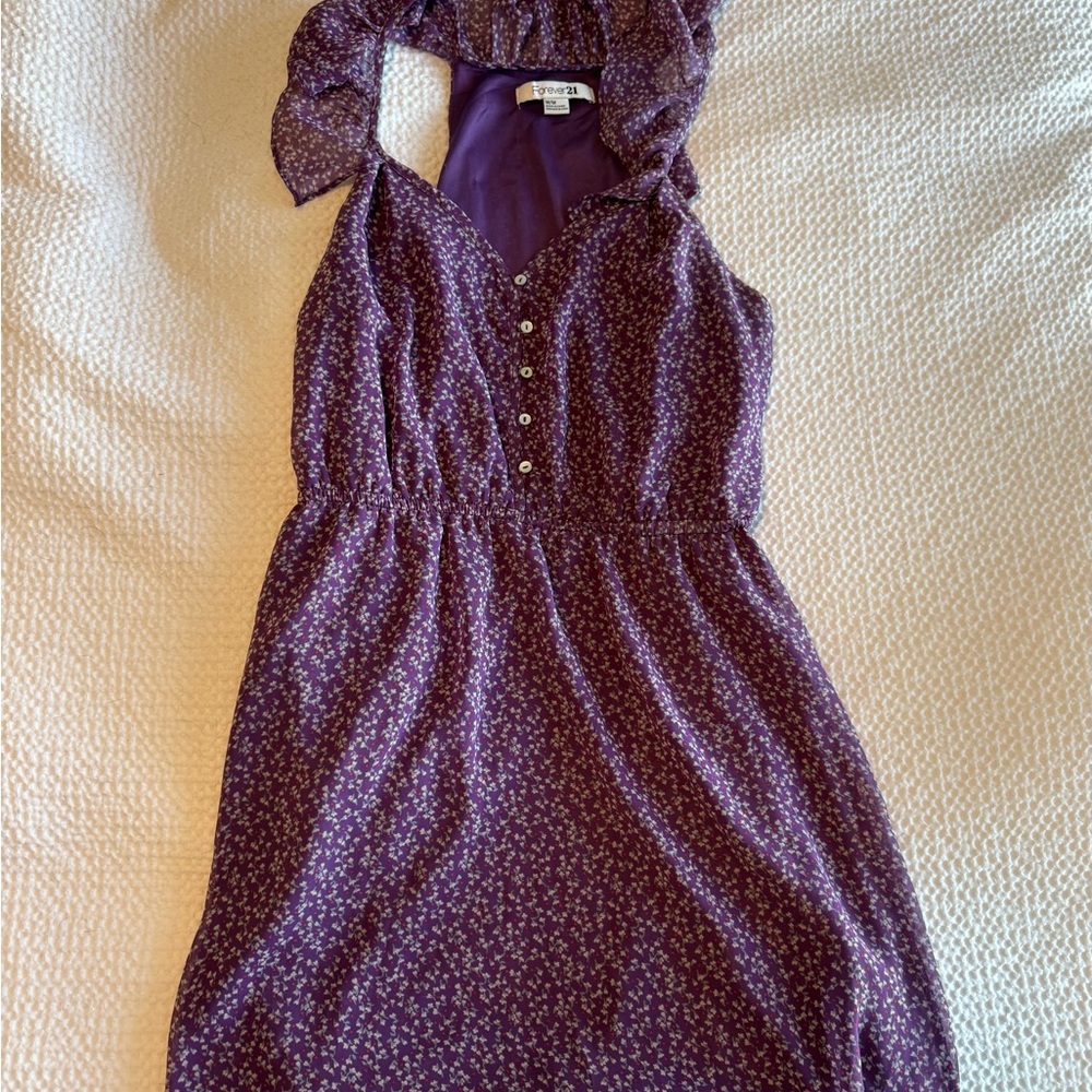 Purple Floral Dress
